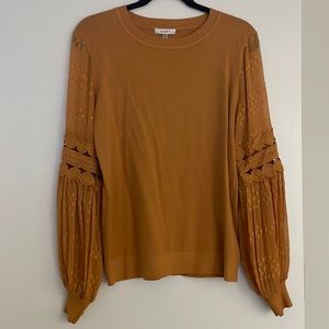 Sweater with detailed sleeves